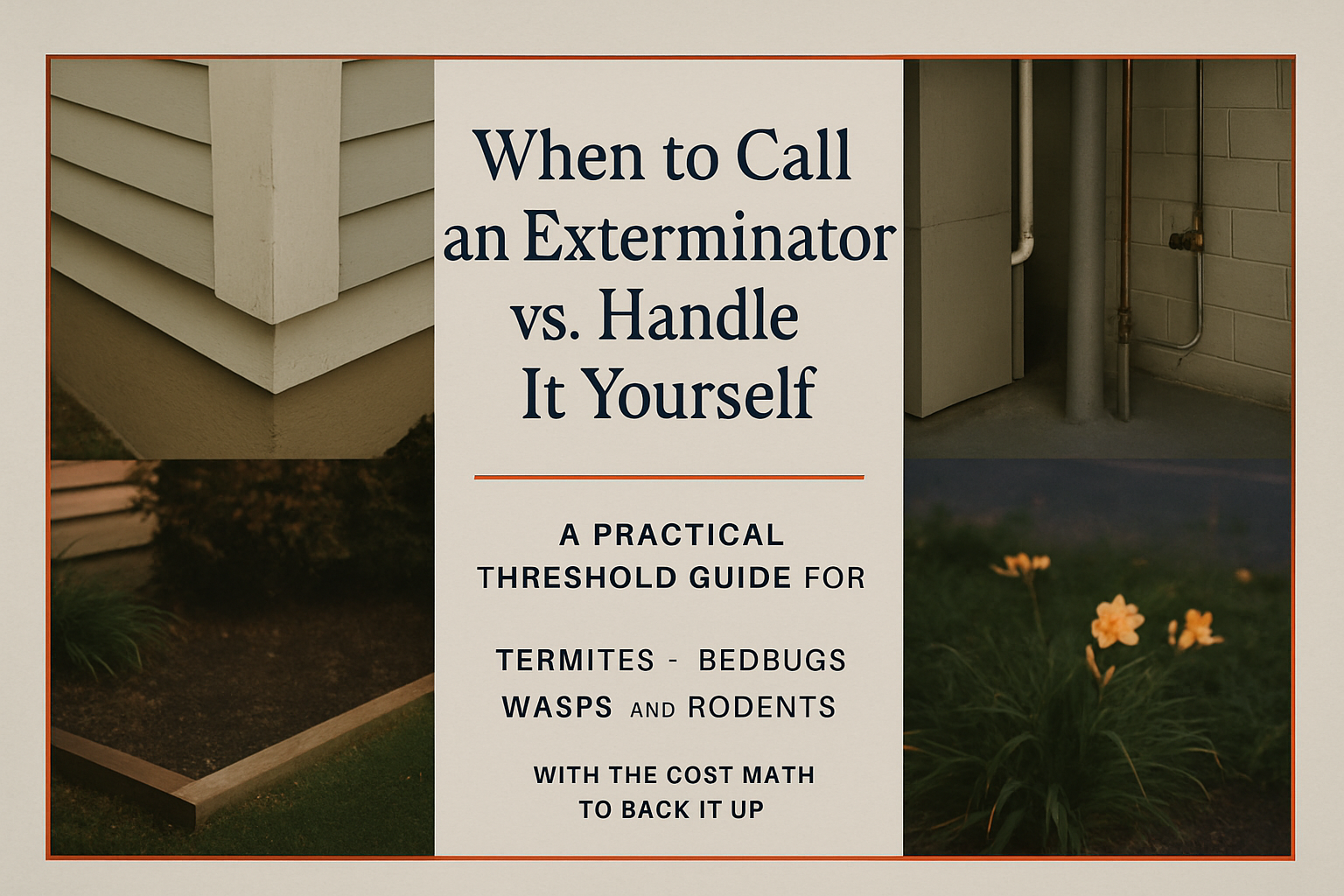When to Call an Exterminator vs. Handle It Yourself