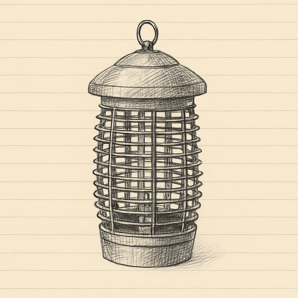 Bug zappers for backyards and patios laid out for editorial review